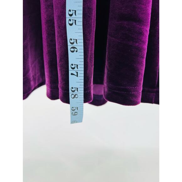 LULU'S Sz S Jacinda Plum Purple Velvet Wrap Maxi Evening Party Dress NEW B33 - Picture 8 of 8